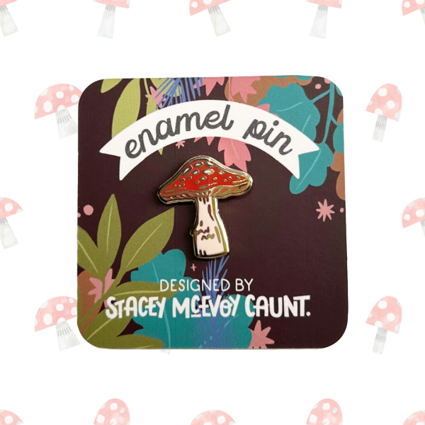 Fly Agaric Mushroom Enamel Pin