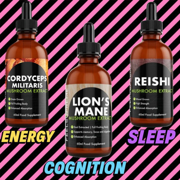 The Essentials Bundle: Reishi, Lions Mane and Cordyceps